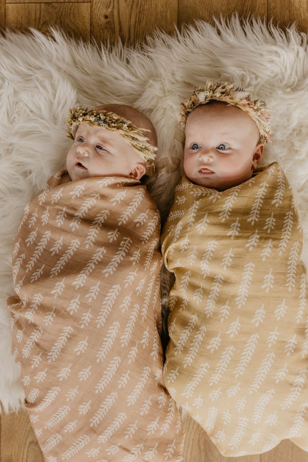 Muslin Swaddle Baby Blanket – Wheat: Maple Sugar