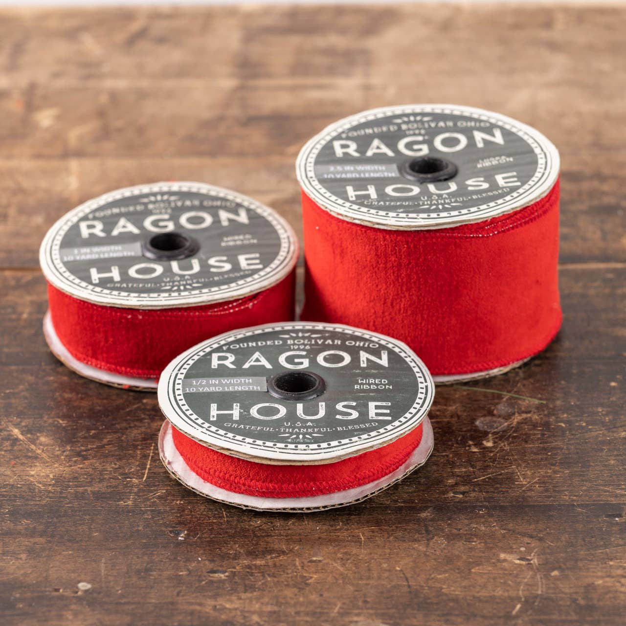 1" RED VELVET RIBBON