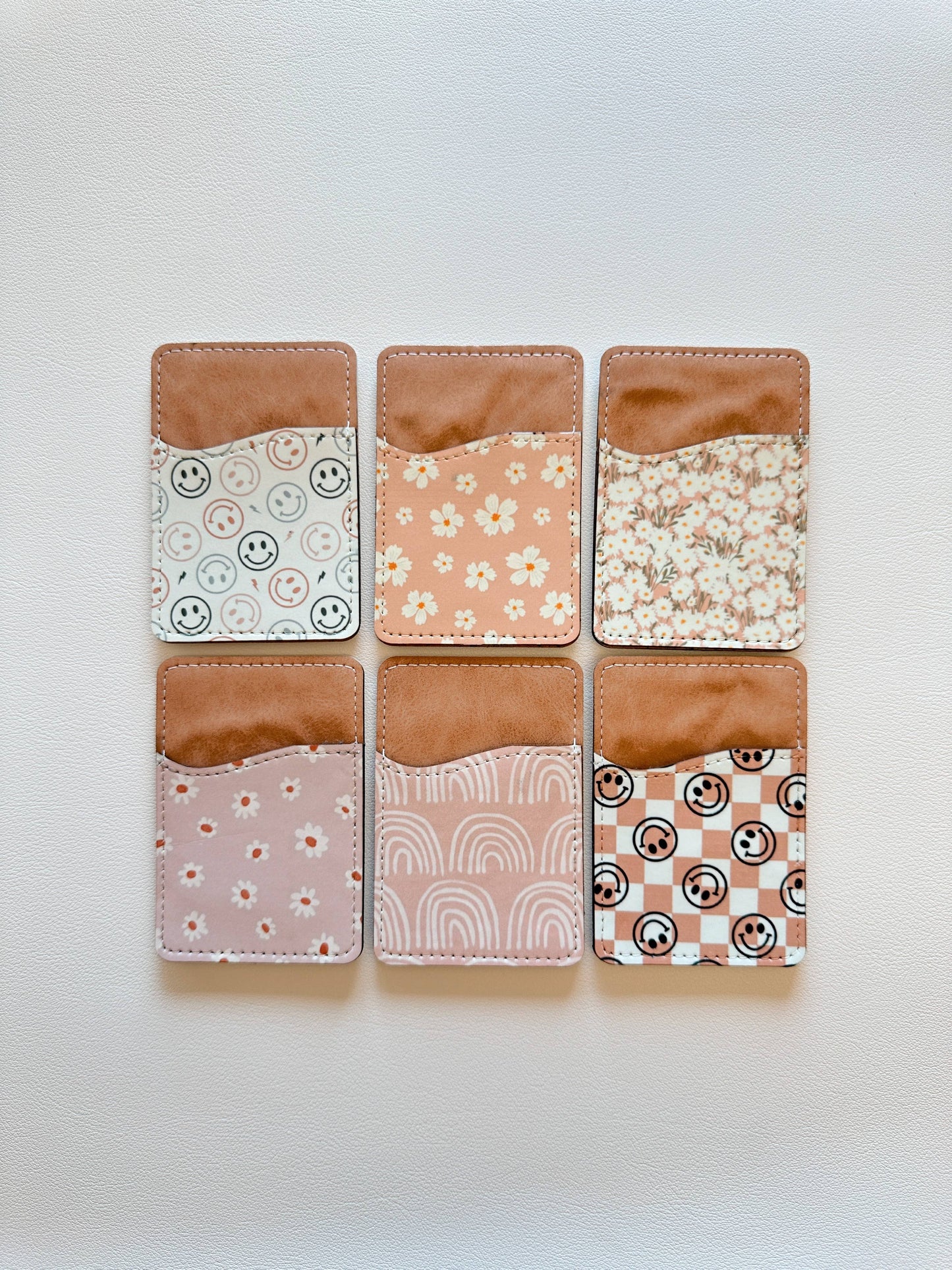 Phone Wallet, Card Holder, Stick on Phone Wallet,: #30 Black Bow