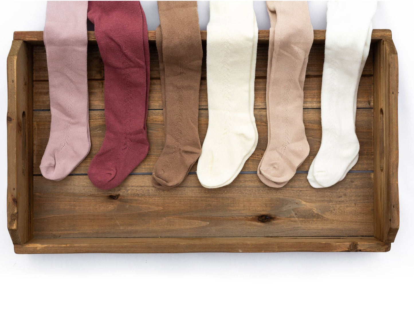 Baby Girl french tights Cotton Knit Lace stocking: Brown(Tan) / 3-5 years kids