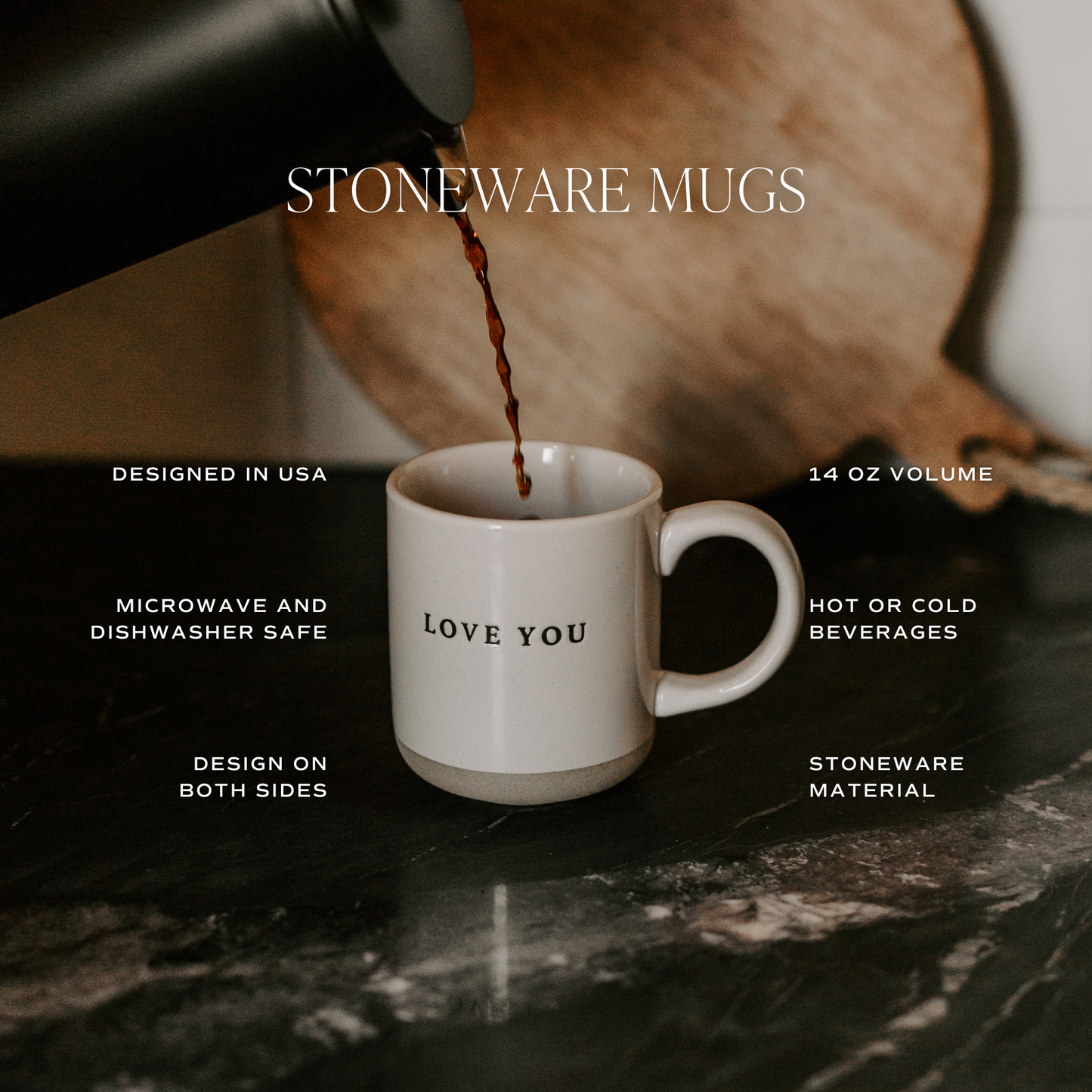 *NEW* Floral Stoneware Coffee Mug - Spring Home Decor