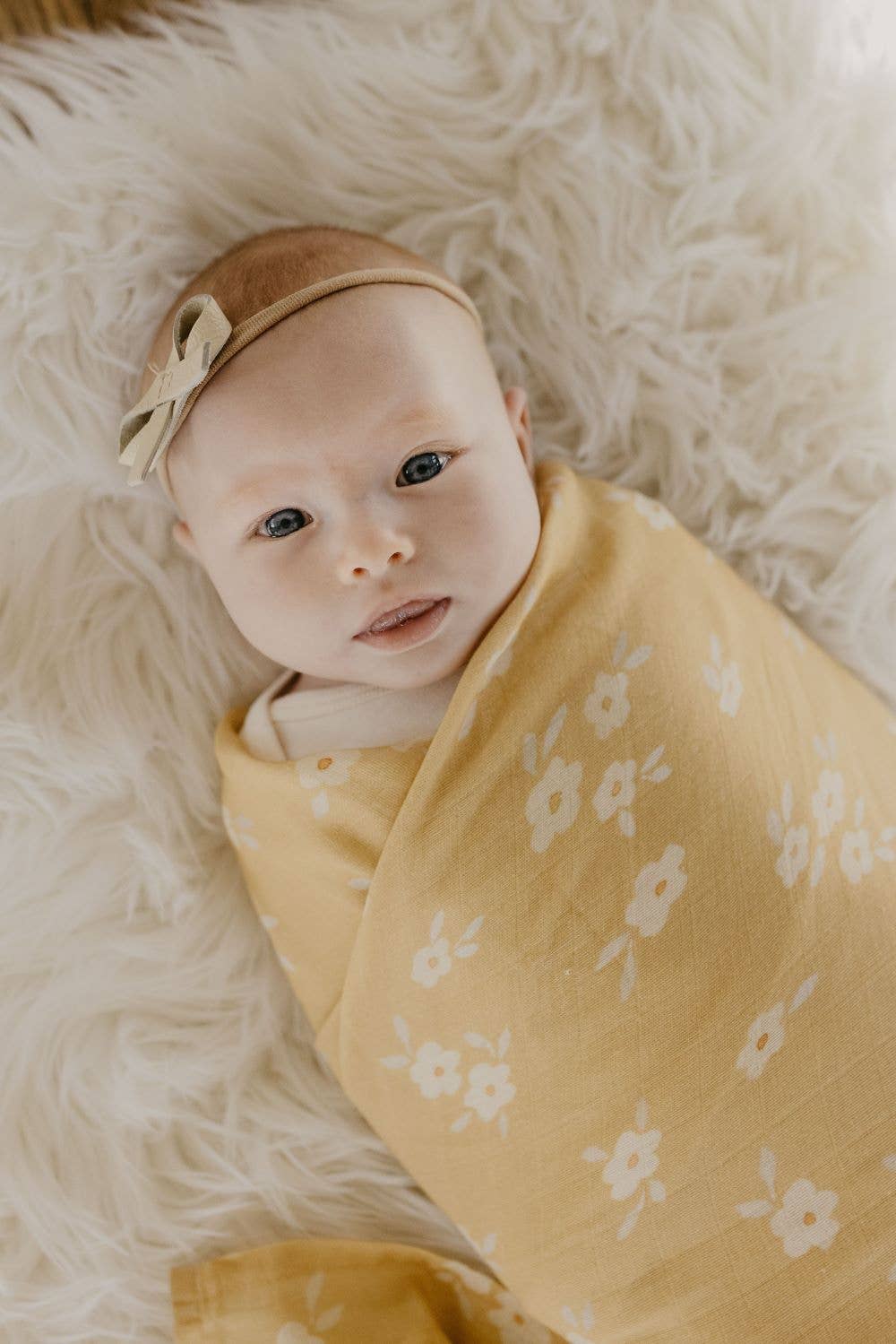 Muslin Swaddle Baby Blanket – Buttercup