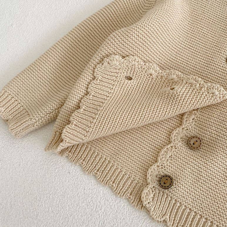 Annie & Charles® CHIARA knit jacket: Brown / 2-3 Y