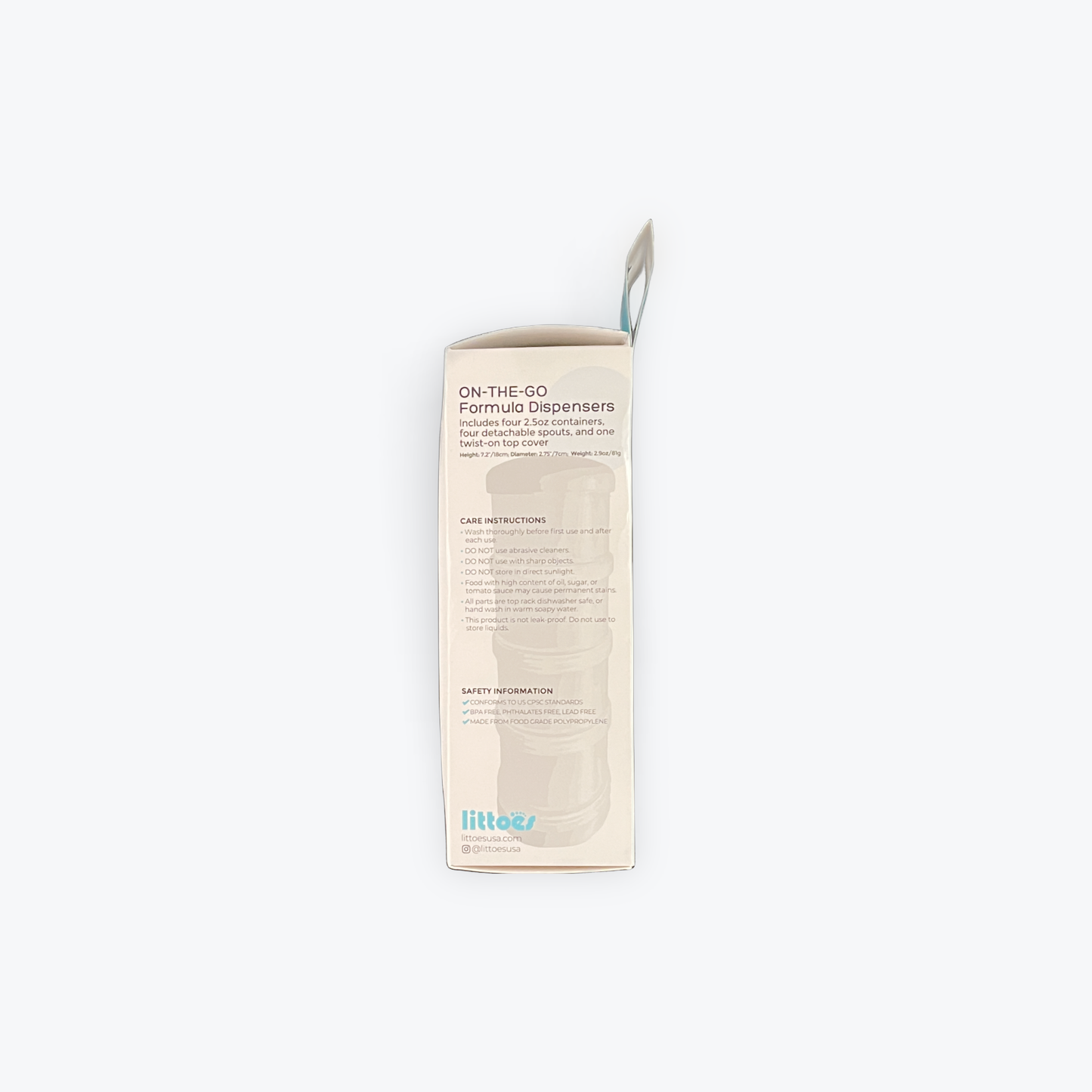 ON-THE-GO Formula Dispensers Beige - New Packaging