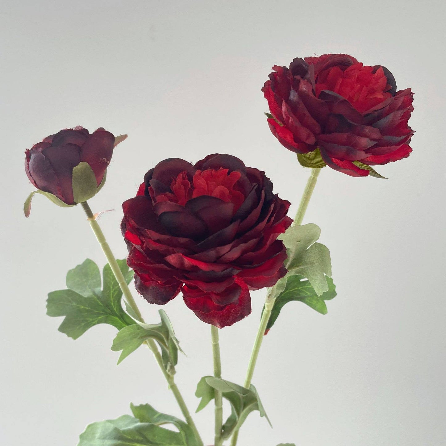19'' Silk Ranunculus Single Spray Flowers, Spring Ranunculus