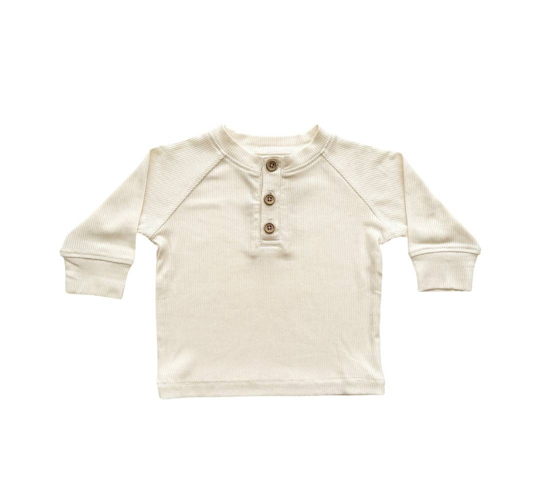 Long Sleeve Tee- Cream