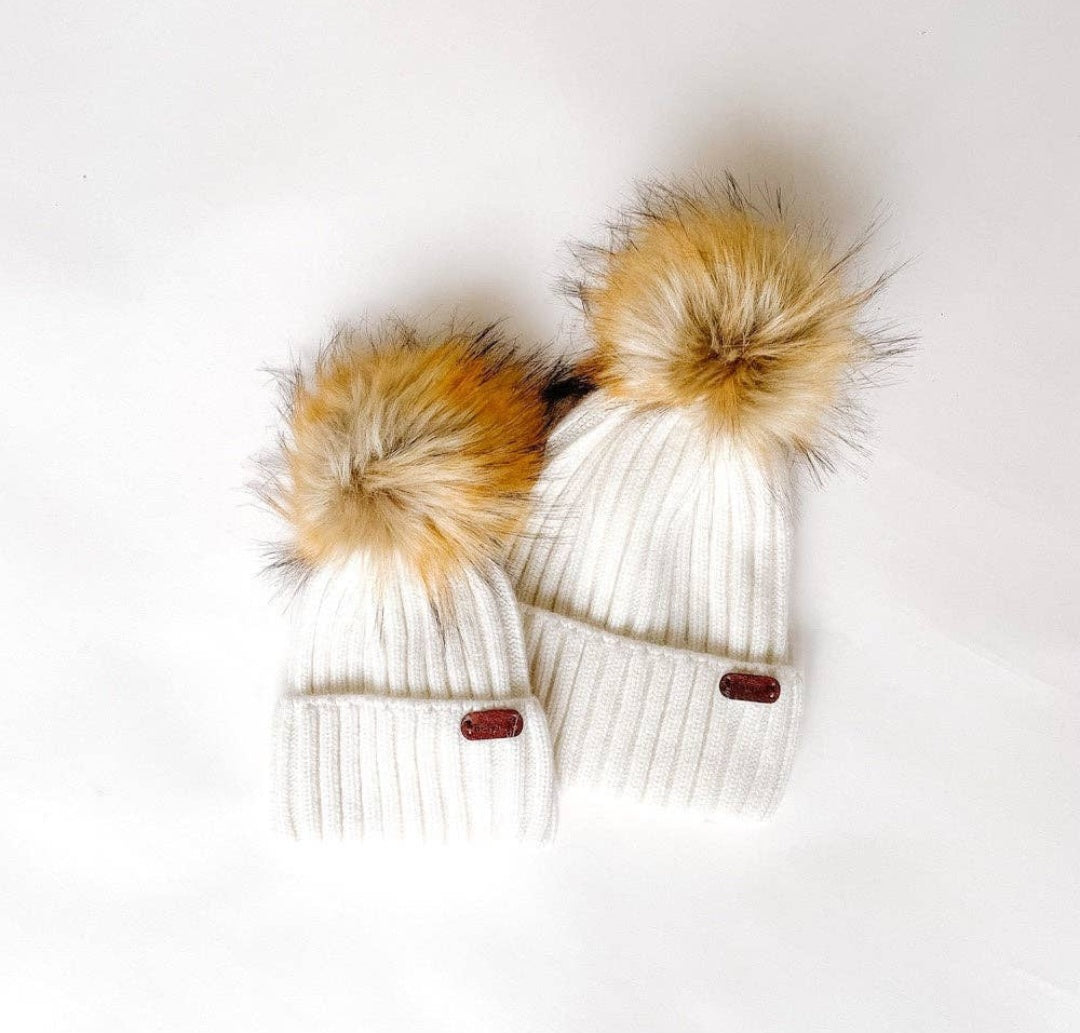 Wool Beanies (Detachable Pom Pom)