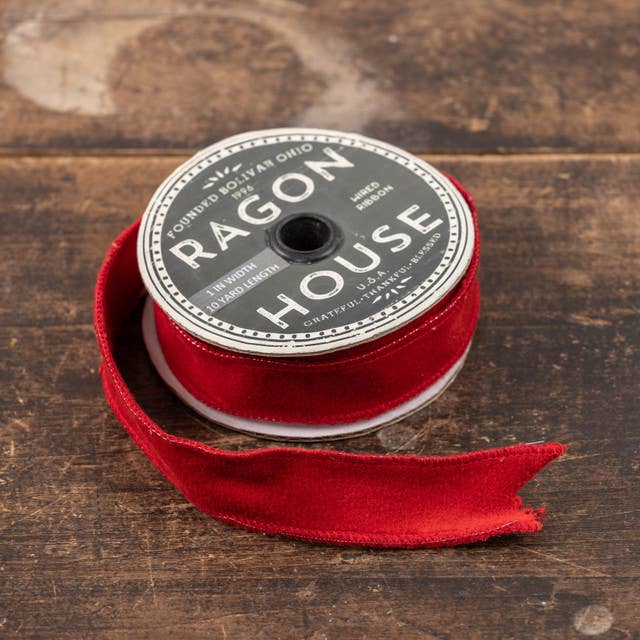 1" RED VELVET RIBBON