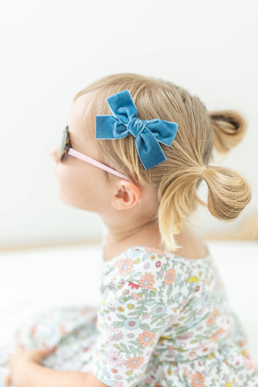 Classic Mini Velvet-Dusty Blue