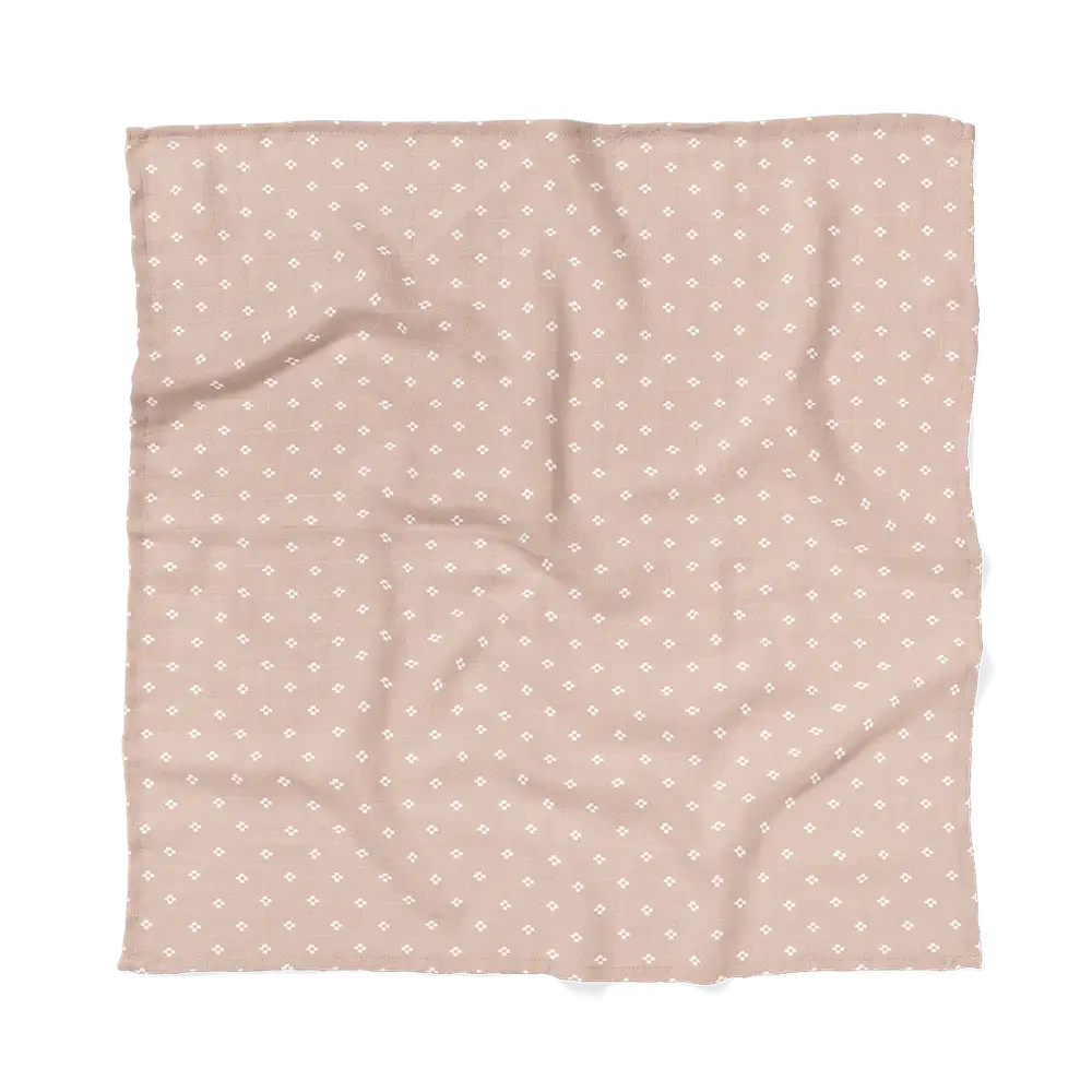 Boho Square Pink Sand Swaddle
