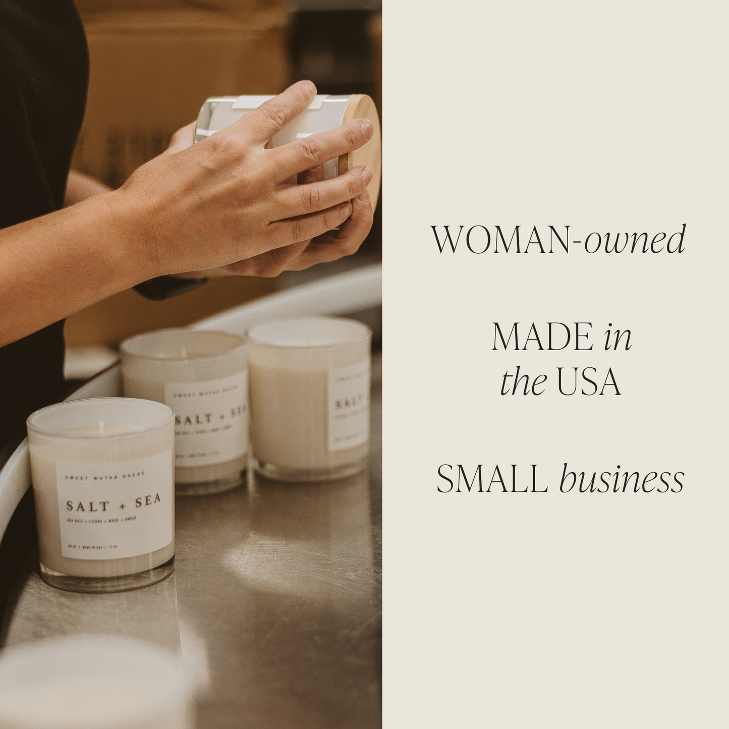 Sandalwood Rose 11 oz Soy Candle - Home Decor & Gifts