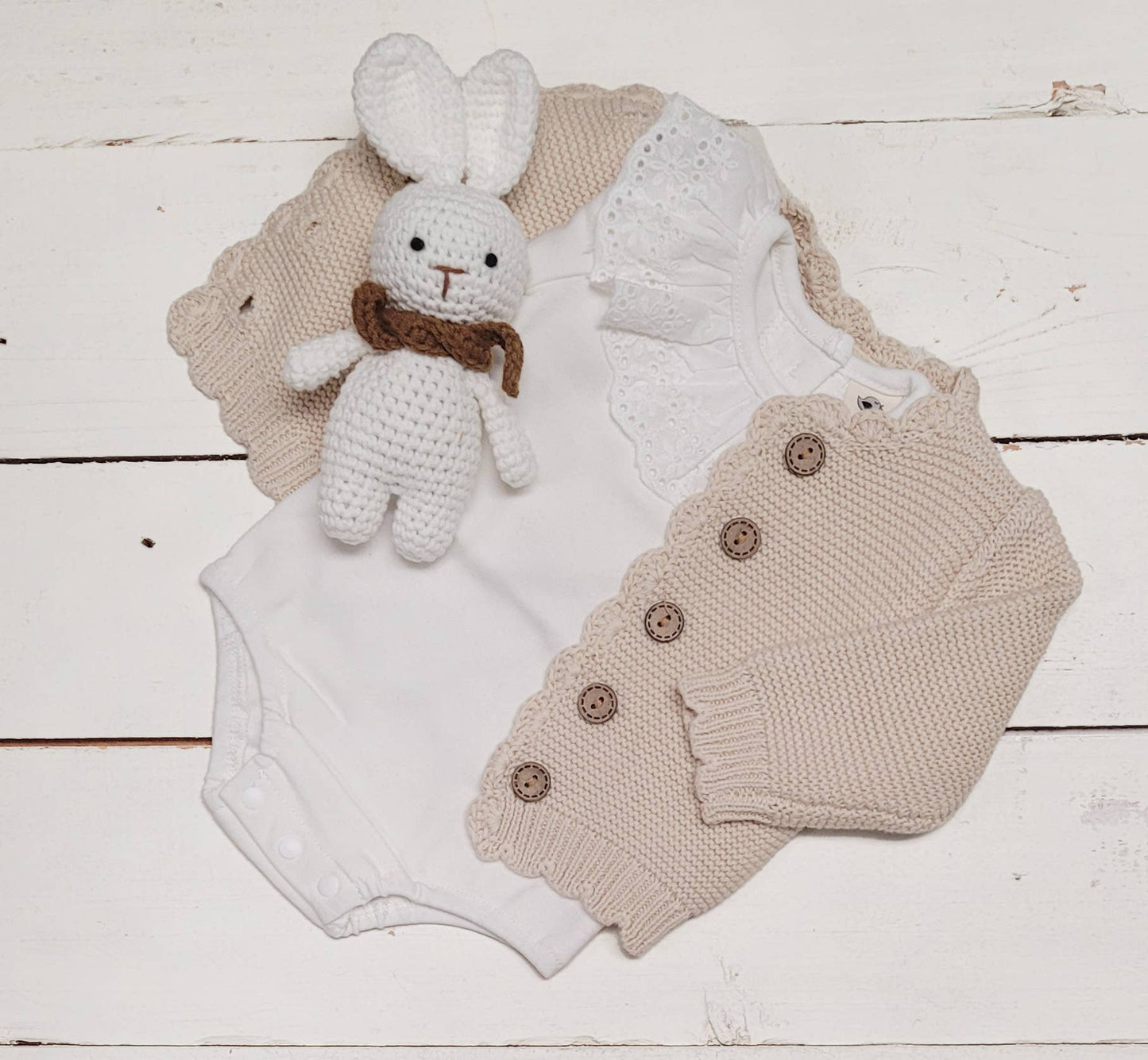 Baby Girl Sweater Cardigan Cotton Knit Dressy top SOPHIA: Sophia Dusty Pink / 0-3m
