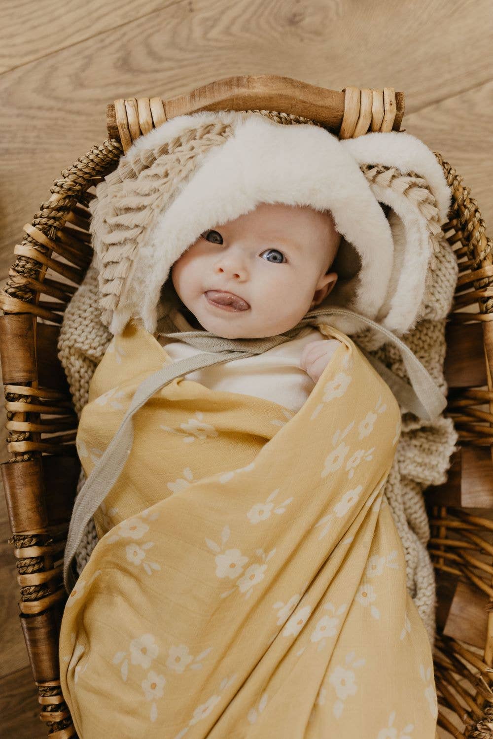 Muslin Swaddle Baby Blanket – Buttercup