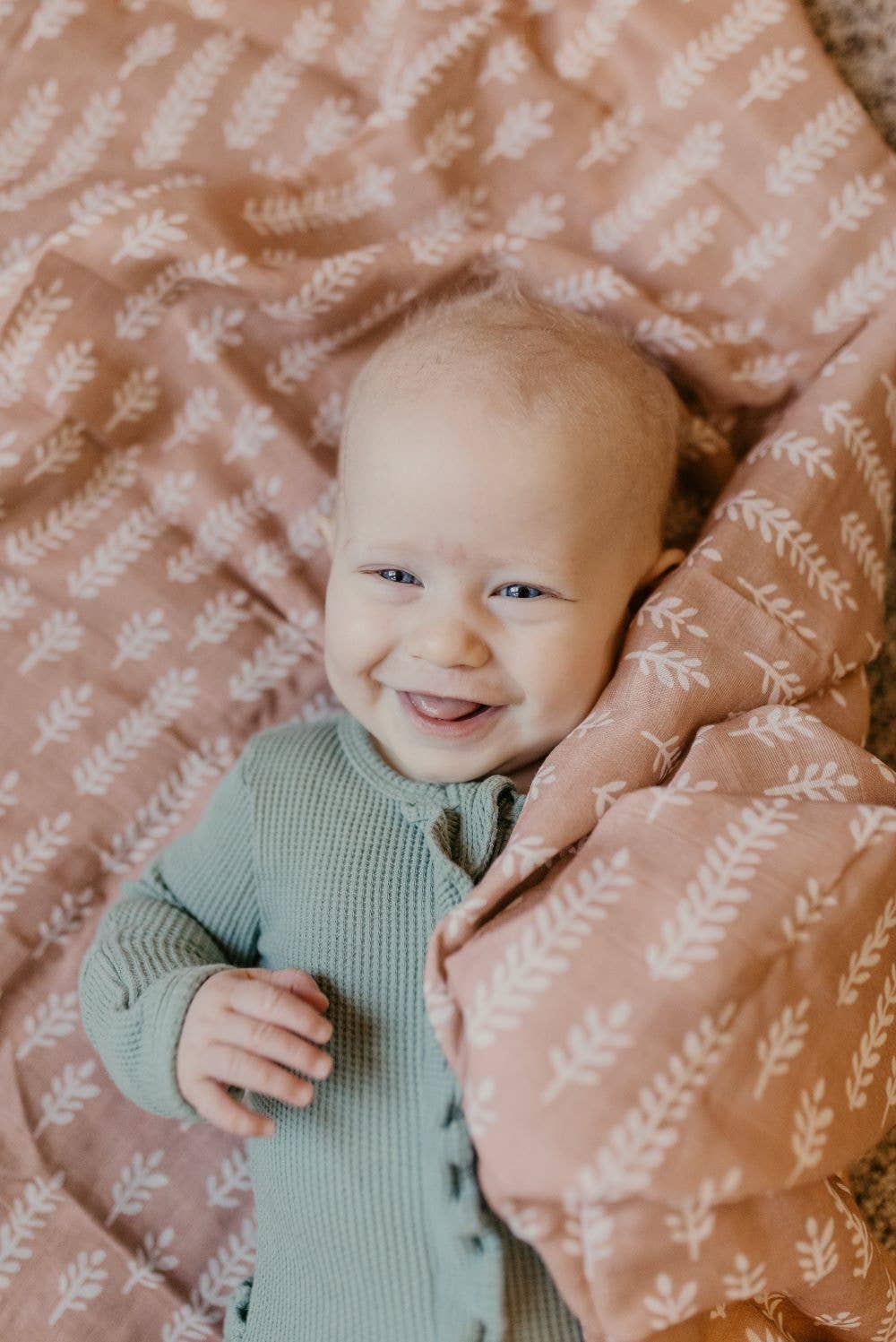 Muslin Swaddle Baby Blanket – Wheat: Maple Sugar