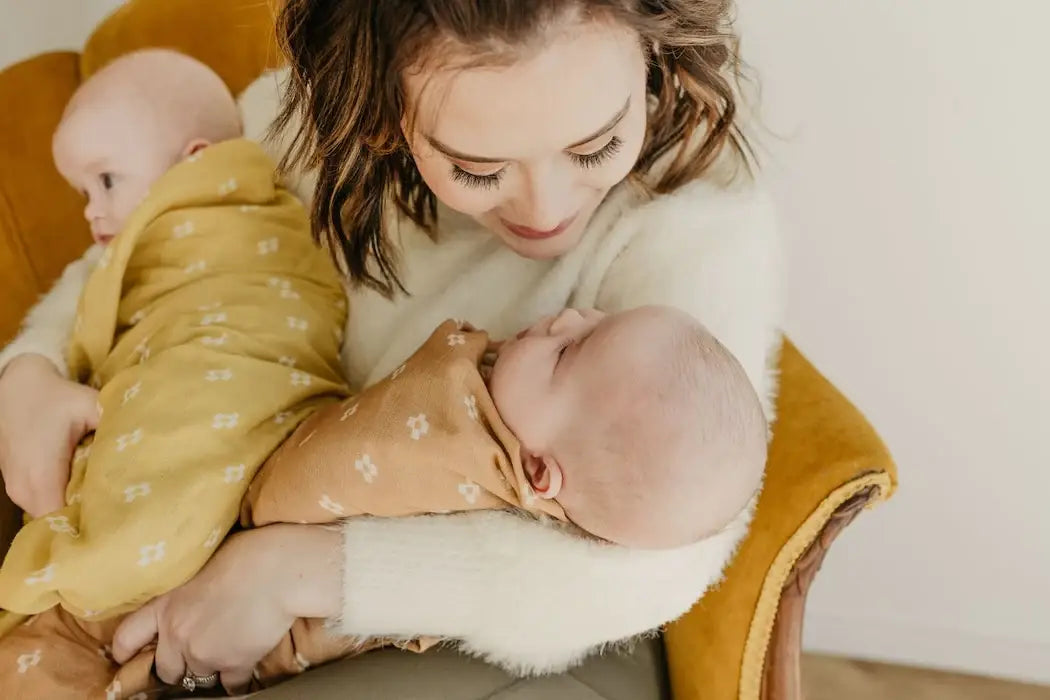 Boho Square Brown Baby Blanket