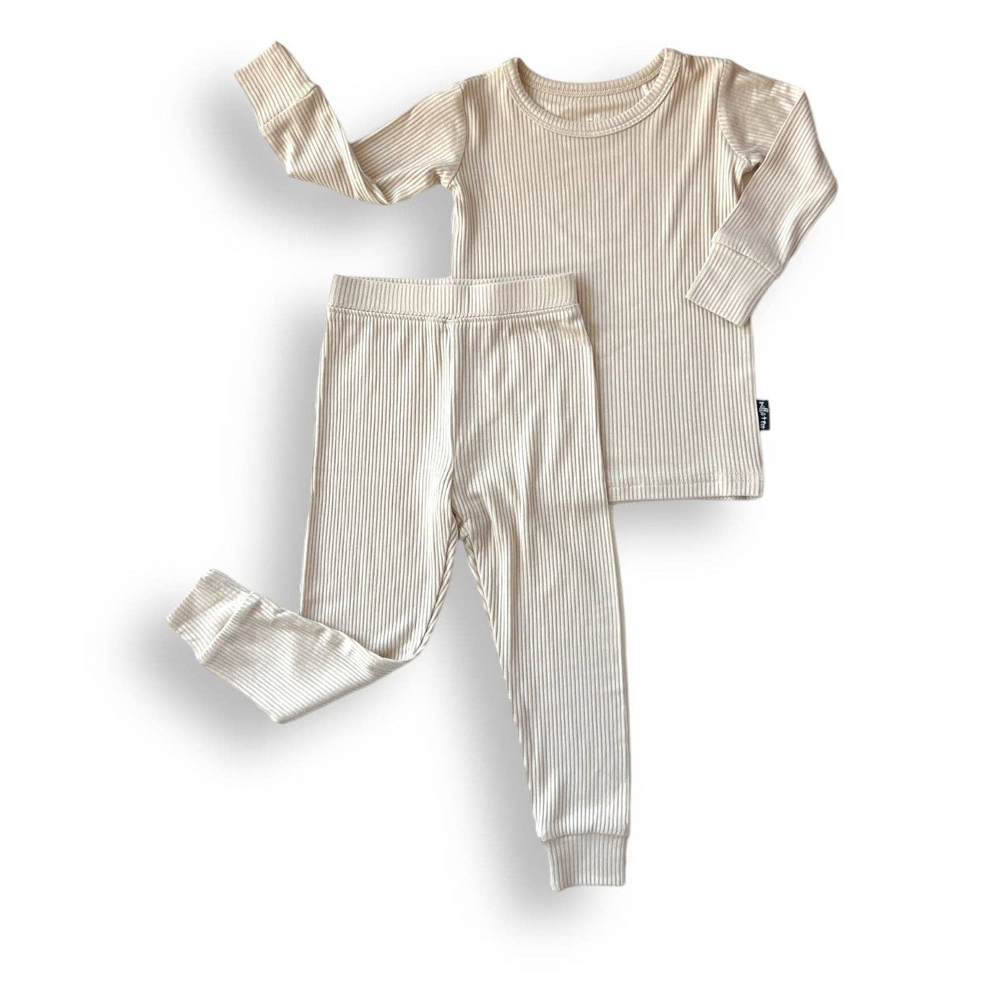 LONG SLEEVE 2 PIECE SETS- Clay Ribbed: 4T