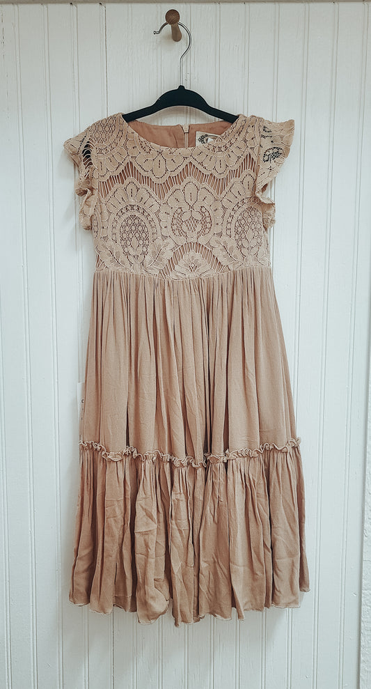 Mace Dress - Shell