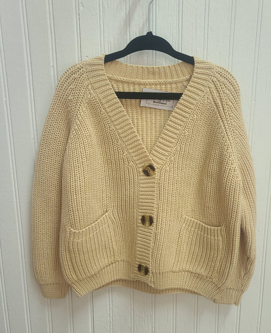 Knit Cardigan- Creme