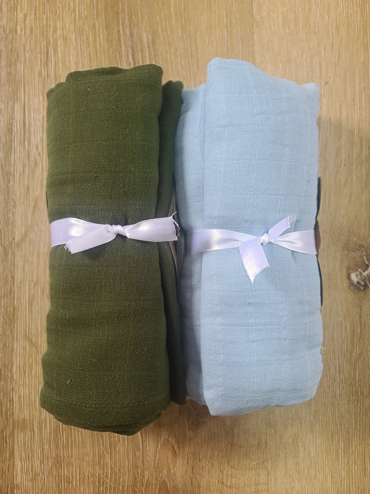 Solid Muslin Swaddles
