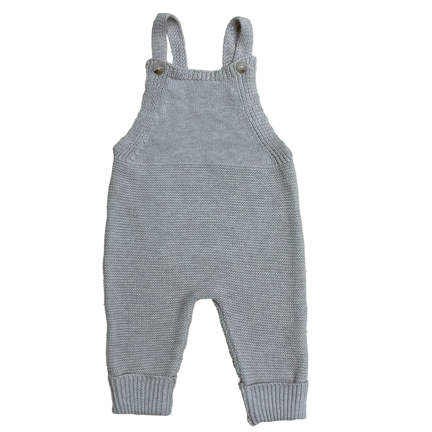 Luna + Luca Natural Knit Overalls: Natural / 3-6m