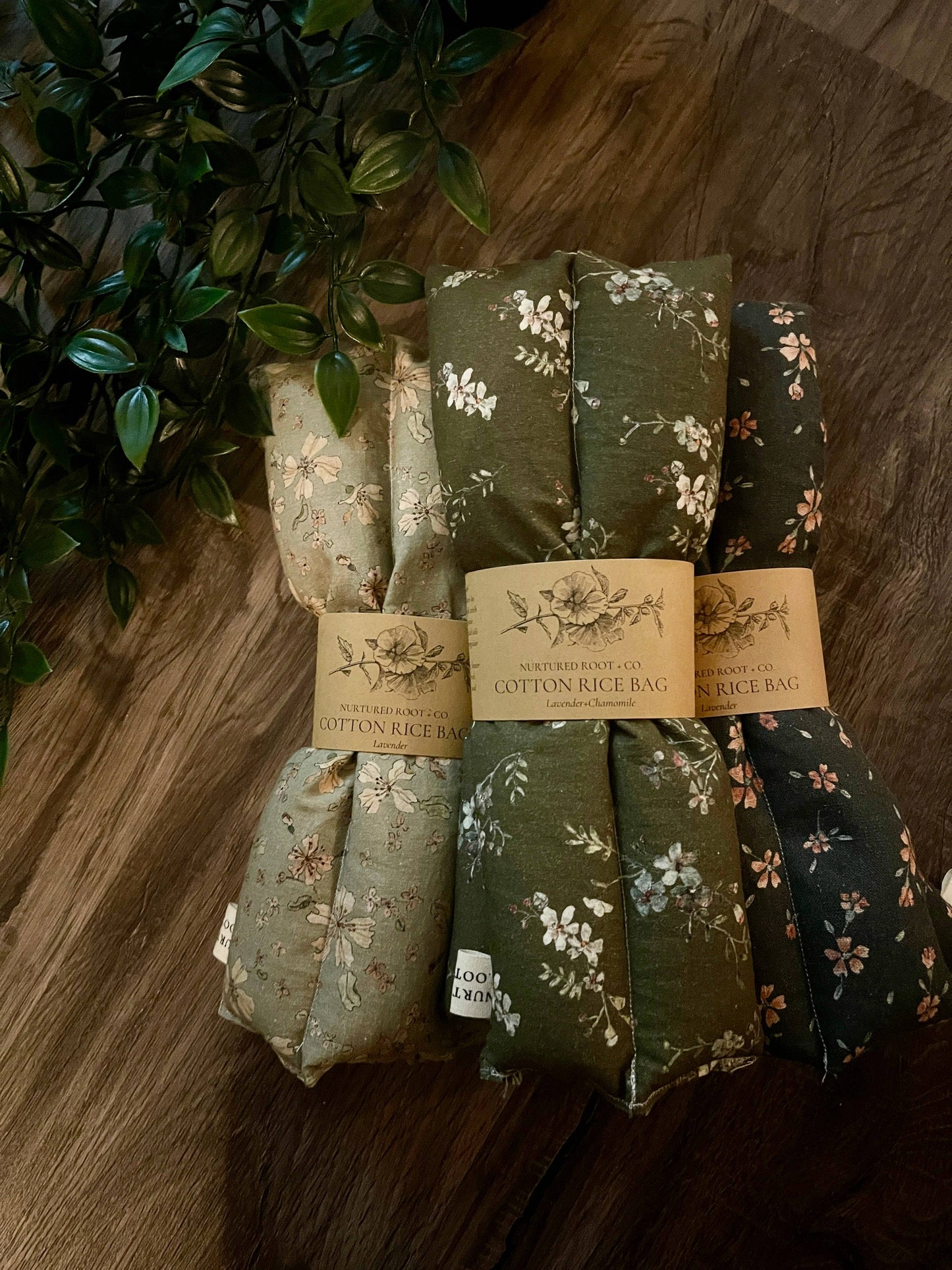 Neck and Shoulder Hot & Cold Rice Bag: Neutral (no design) / Lavender