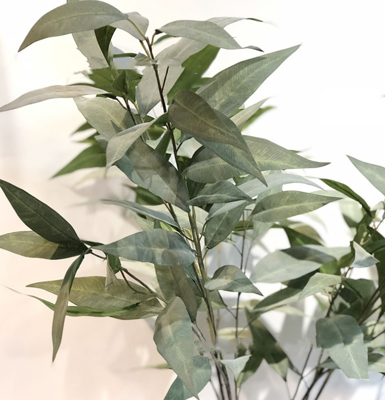 38''T Soft Touch Eucalyptus Leaves Stem, Faux Greenery Stem