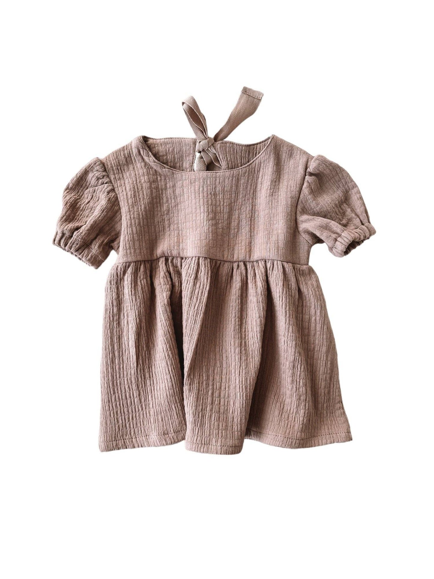 Florence baby dress / cacao: 6-12