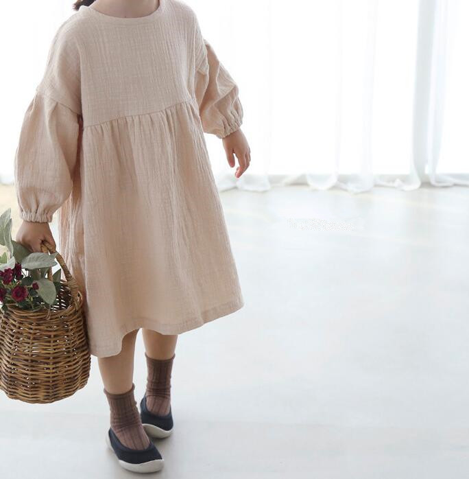 Annie & Charles® organic cotton muslin dress NOAH: Brown / 2-3 Y