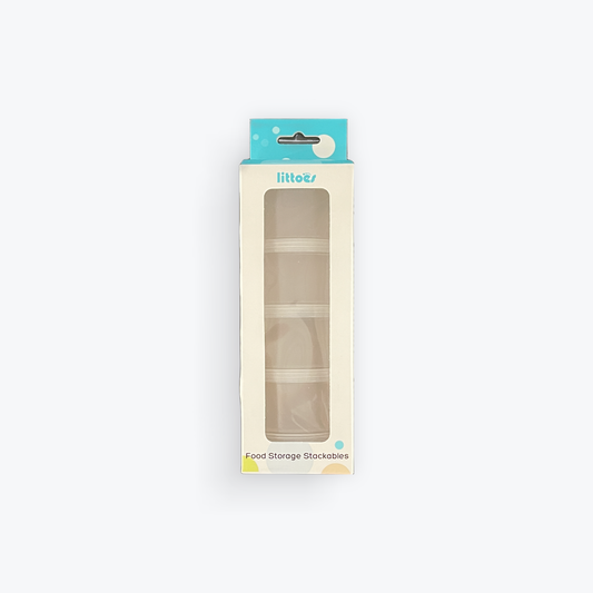 Baby Food Storage Stackables beige - New Packaging