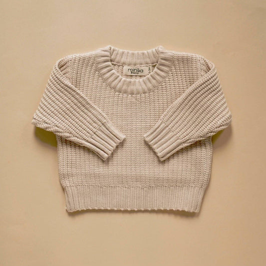 Knit sweater - Cream: 5T