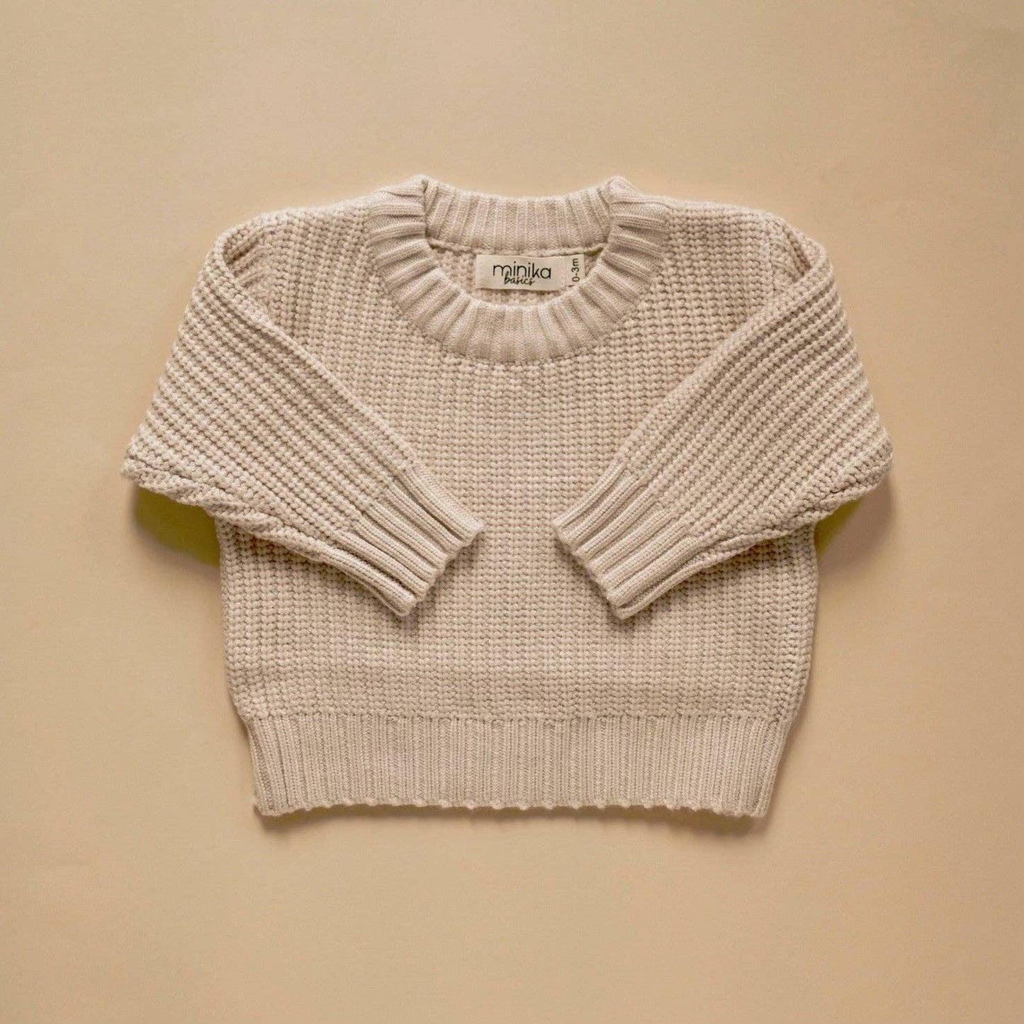 Knit sweater - Cream: 3-6M