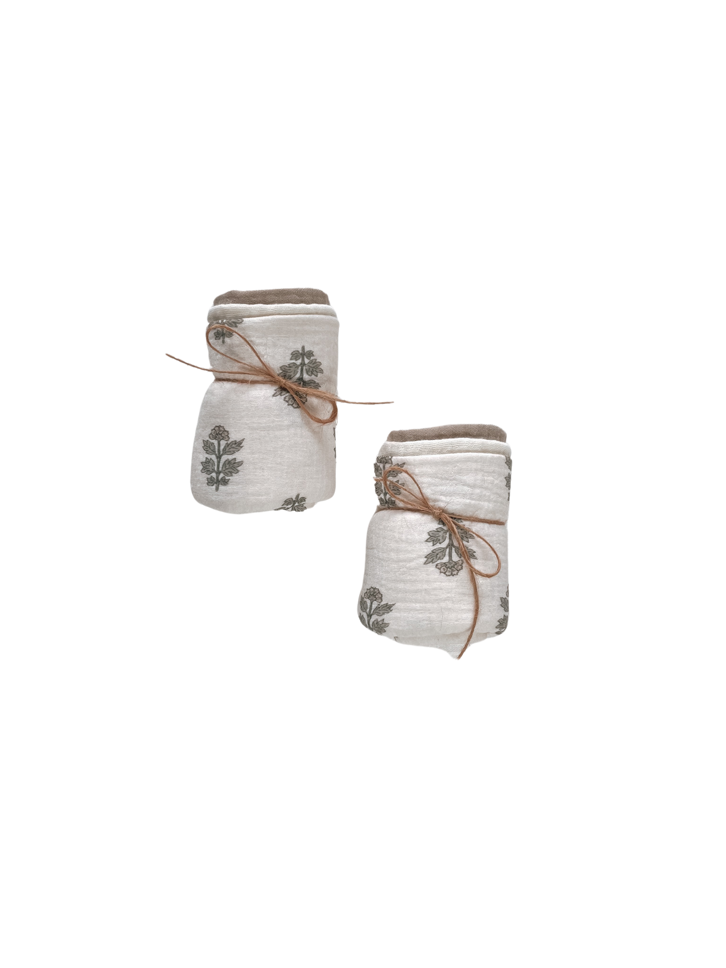 Muslin Burp cloth set / just florals
