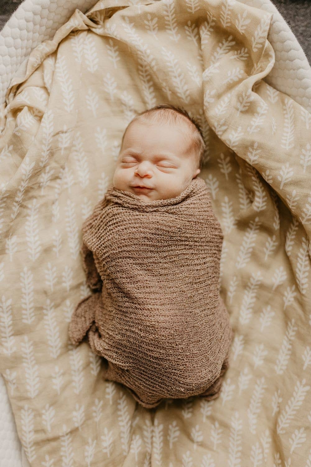 Muslin Swaddle Baby Blanket – Wheat: Maple Sugar