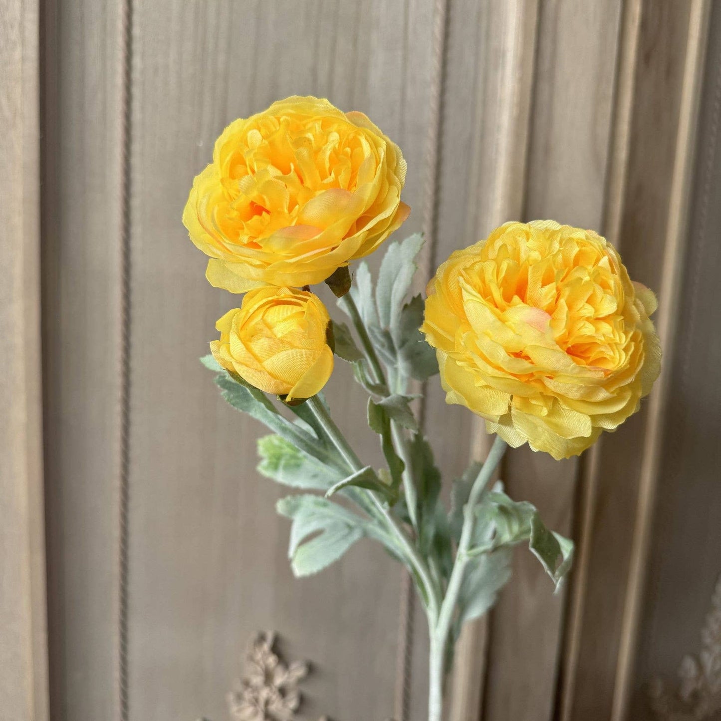 19'' Silk Ranunculus Single Spray Flowers, Spring Ranunculus