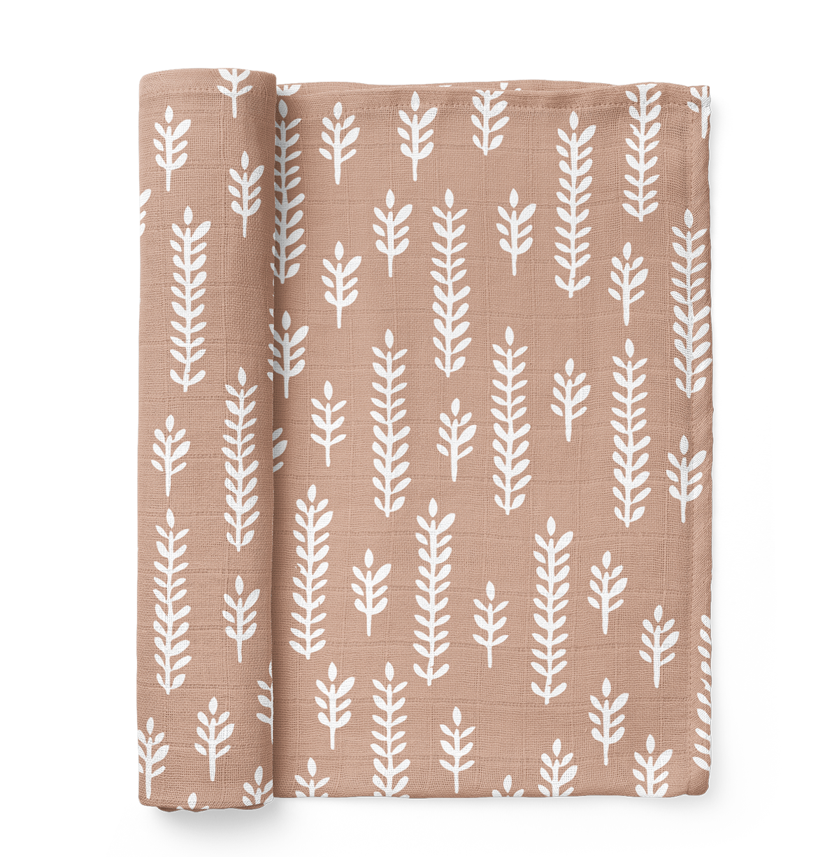 Muslin Swaddle Baby Blanket – Wheat: Maple Sugar
