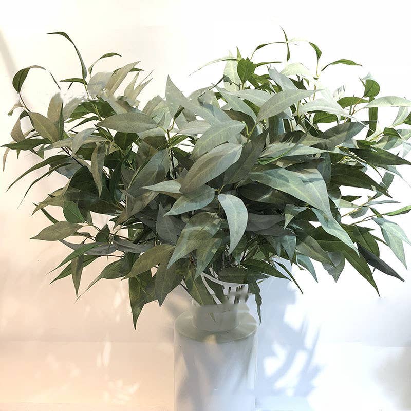 38''T Soft Touch Eucalyptus Leaves Stem, Faux Greenery Stem