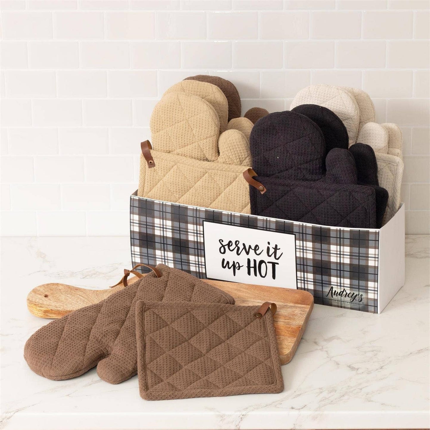 Oven Mitt and Pot Holder Bundle - Neutral (Pk/16 Ast)