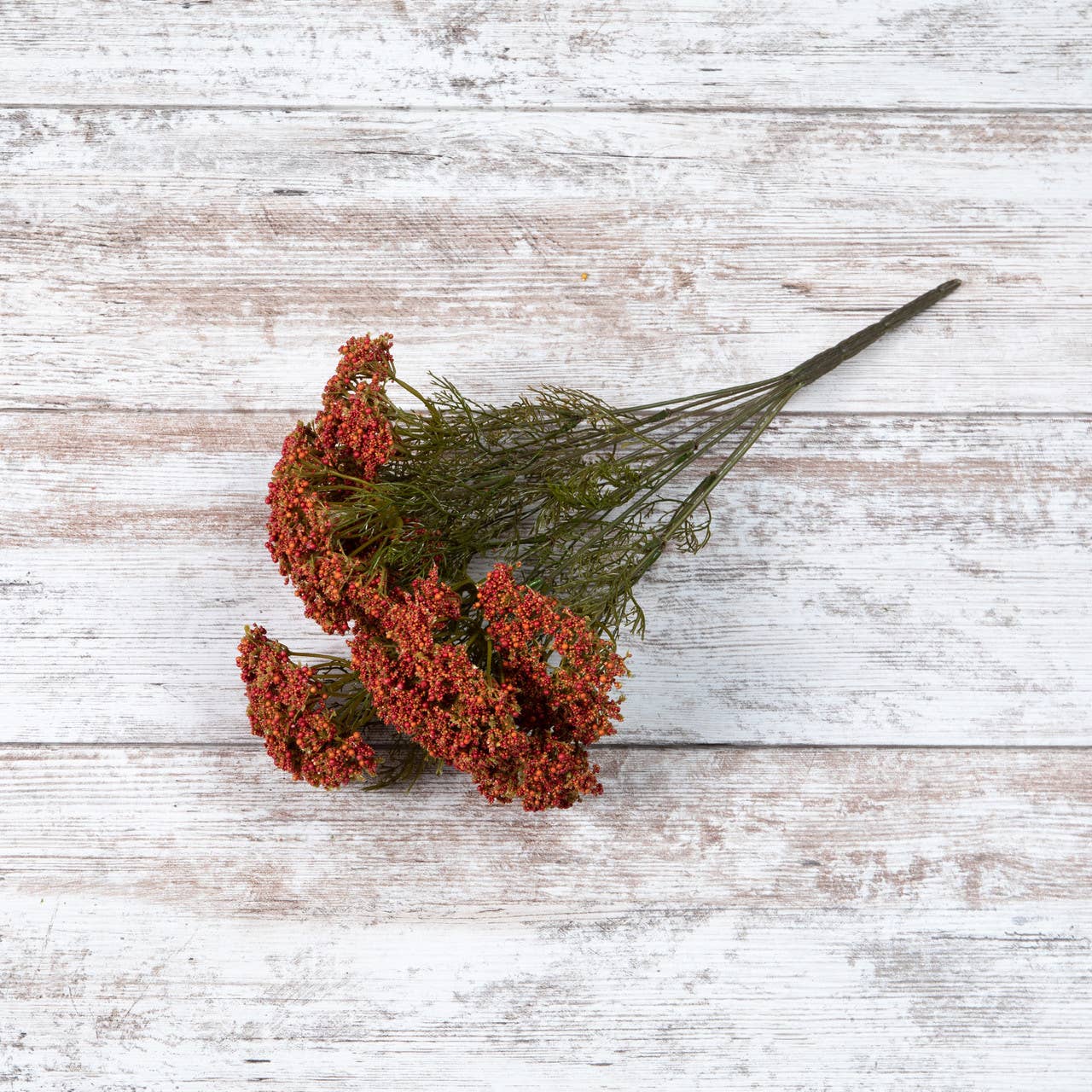 16" ORANGE & RED QUEEN ANNE LACE BUSH