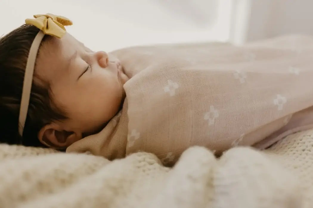 Boho Square Pink Sand Swaddle