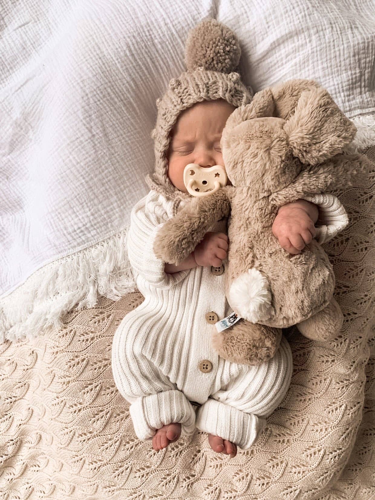 Ribbed Romper  - Milk: Newborn