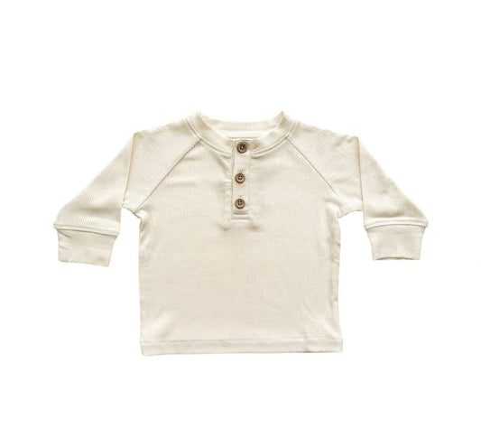 Long Sleeve Tee- Cream