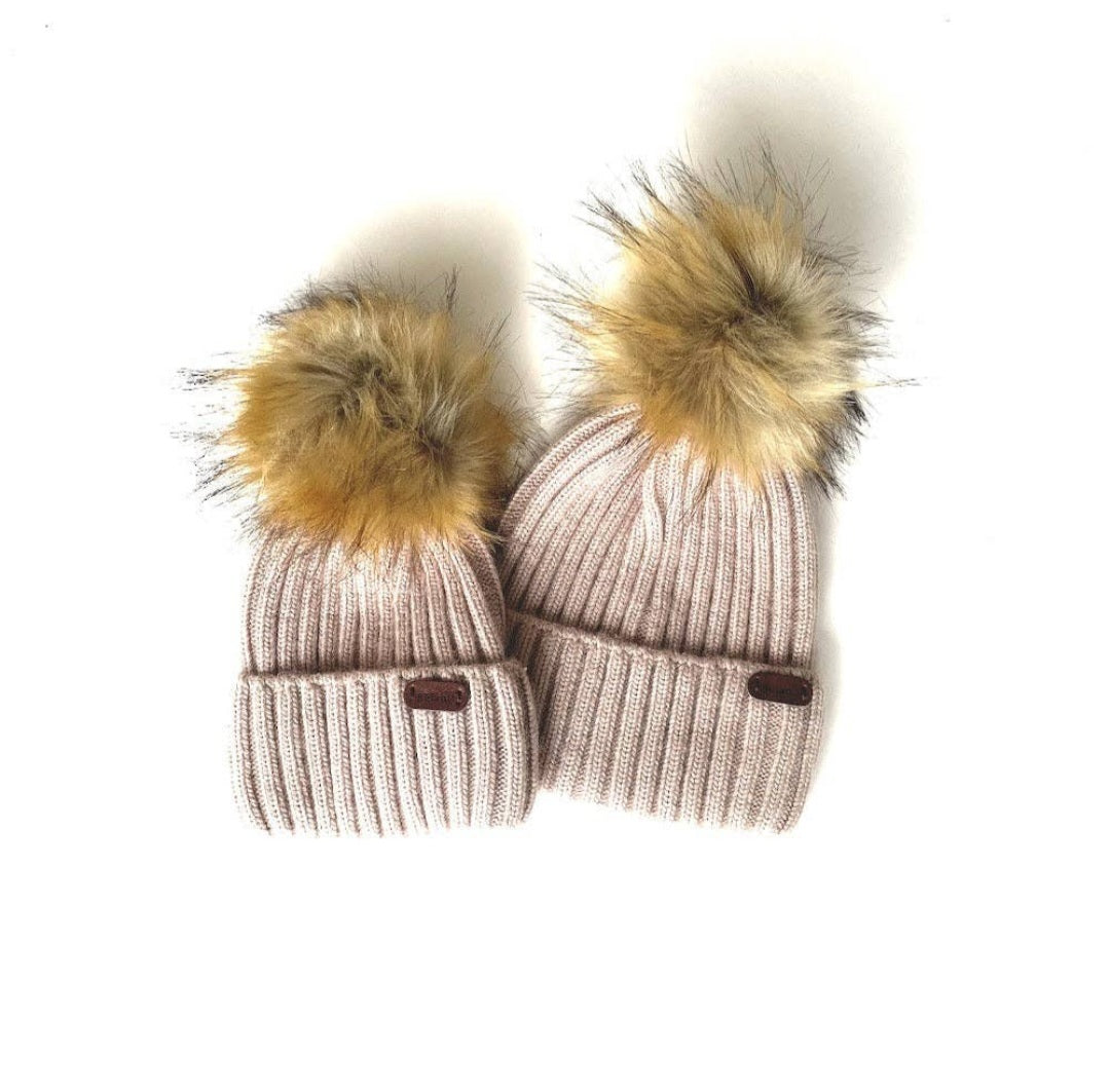 Wool Beanies (Detachable Pom Pom)