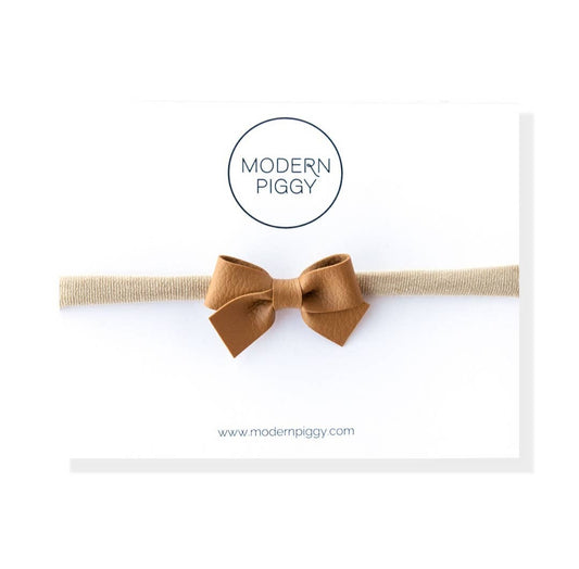 Camel Bow/ Leather - Nylon