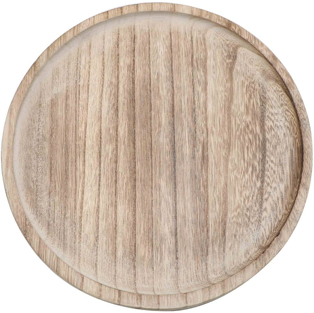 Round Wood Tray