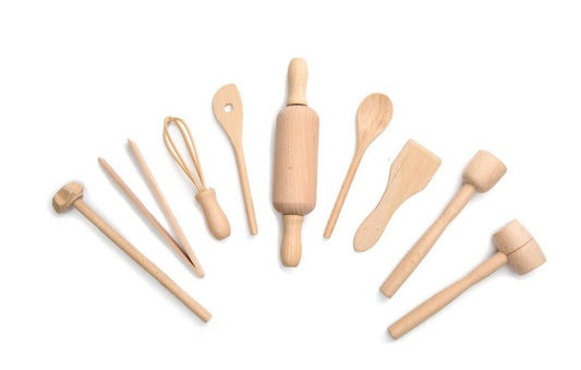 Wooden Kitchen Tools Set - Kids