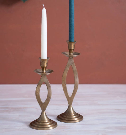 Brass Candle Holder Set