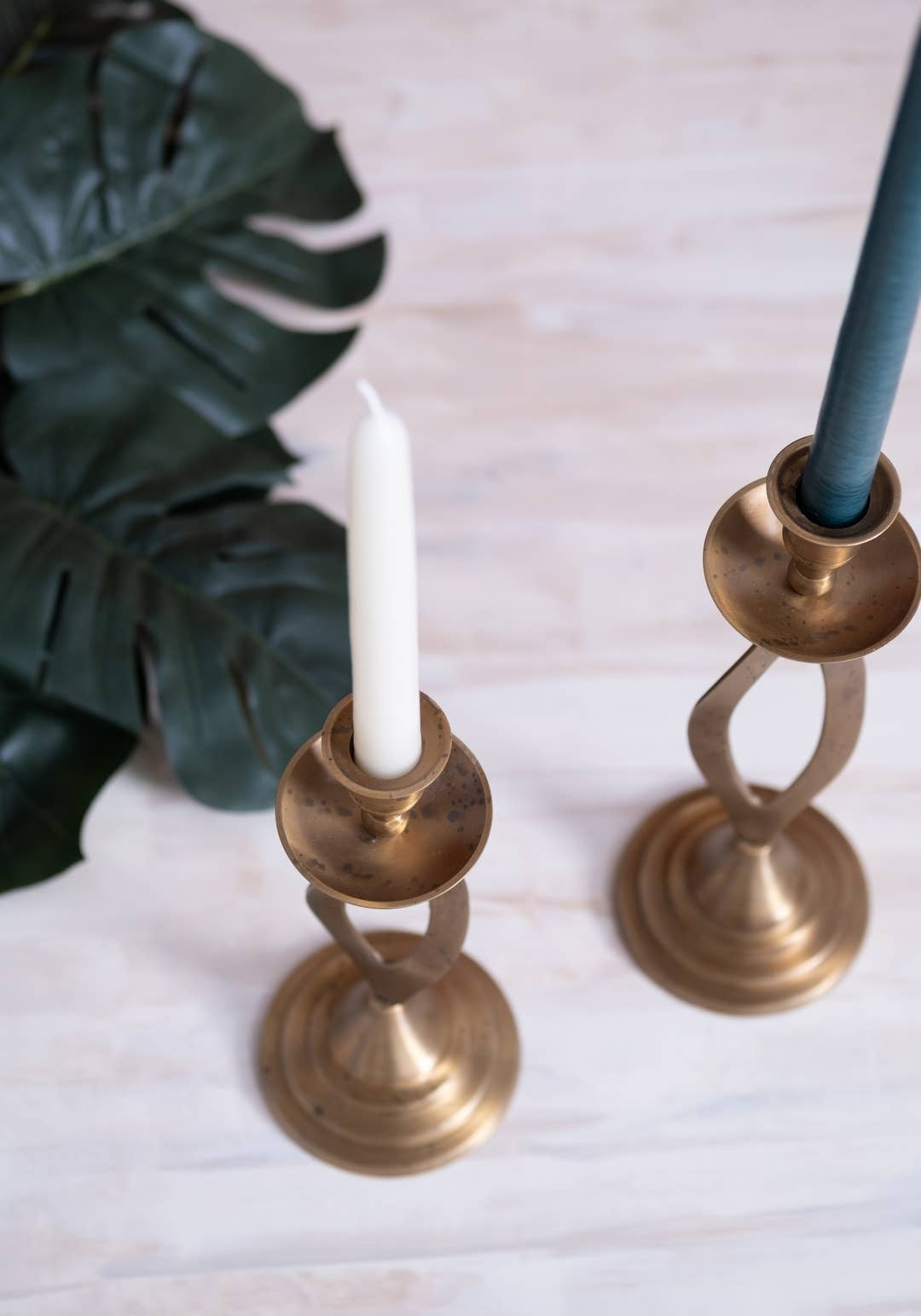 Brass Candle Holder Set
