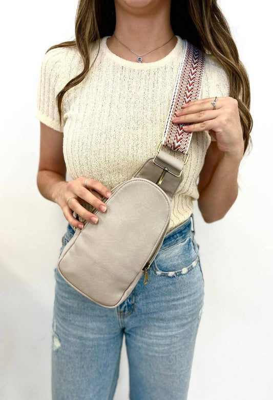 Grey Crossbody Fannie Pack