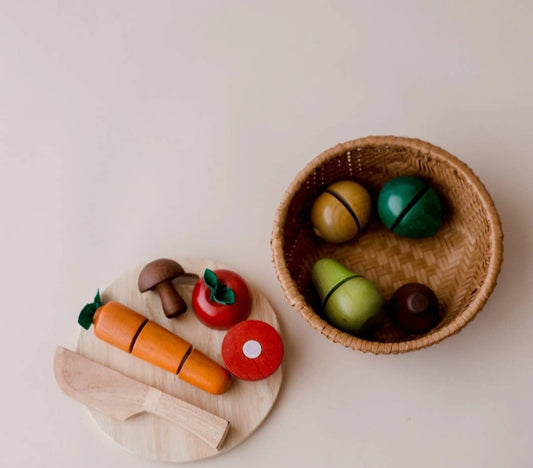 Fruit Basket with Knife
