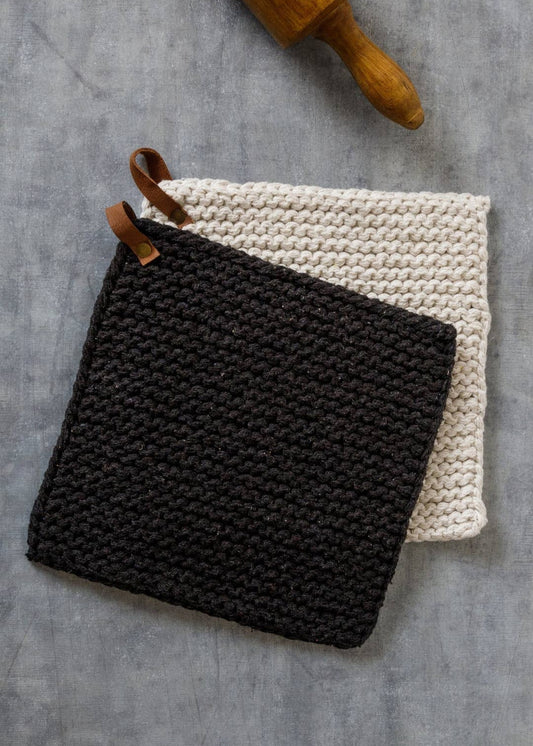 Knitted Potholder Set of 2
